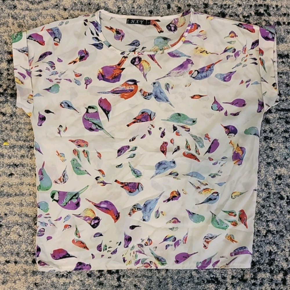 Flowy bird shirt
